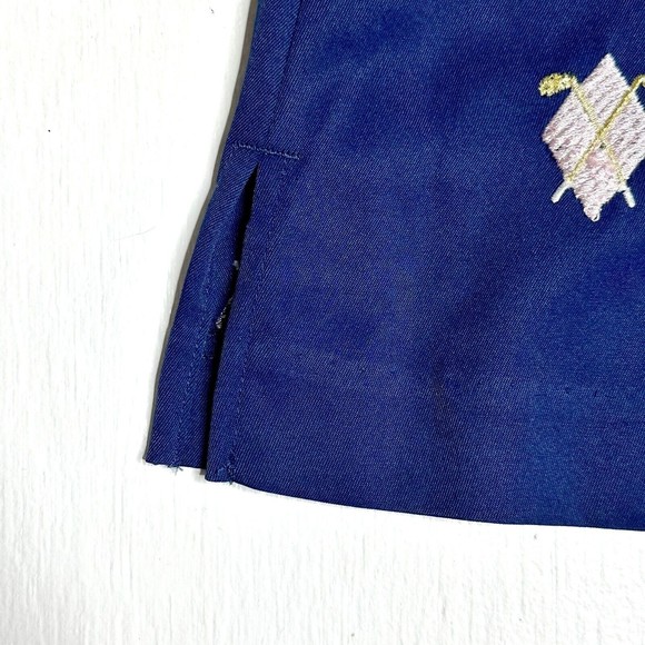 Coral Bay Golf Womens Skort Size 14 Embroidered Golf Clubs Navy Stretch Active - Picture 2 of 10